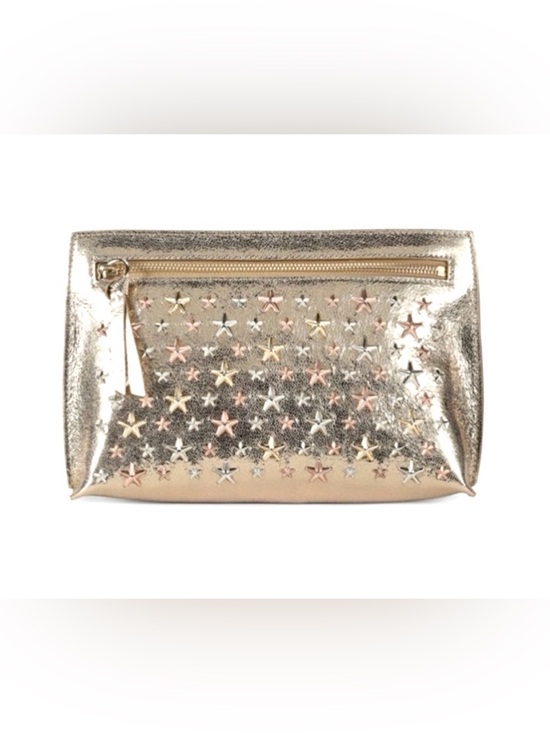 Jimmy Choo Handbags - SOLD OUT Jimmy Choo Star Stud Metallic Leather Clutch NWT
